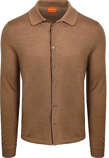 Suitable Cardigan Shirt Merino Camel - Größe XL günstig online kaufen