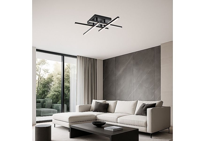 MeLiTec LED Deckenleuchte D121, warmweiß, nickel matt, aus Metall, verstell günstig online kaufen