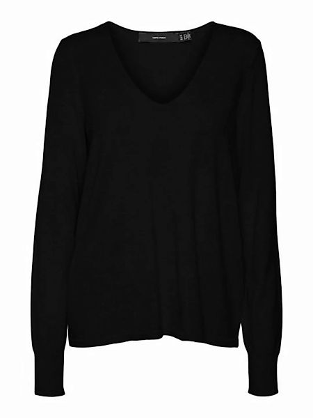Vero Moda V-Ausschnitt-Pullover VMHAPPINESS LS V-NECK PULLOVER GA BOO günstig online kaufen