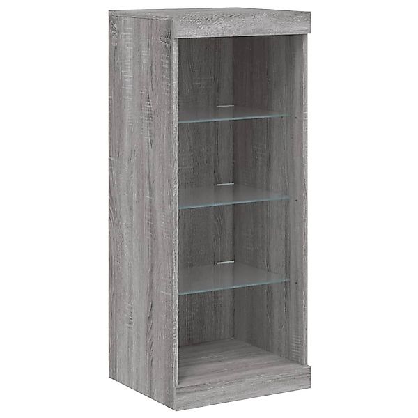vidaXL Sideboard Sideboard mit LED-Leuchten Grau günstig online kaufen