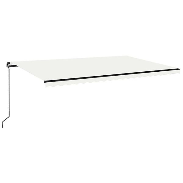 furnicato Markise Manuell Einziehbar 500x350 cm Creme günstig online kaufen