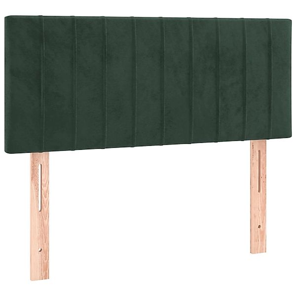 Vidaxl Boxspringbett Mit Matratze Dunkelgrün 80x200 Cm Samt günstig online kaufen
