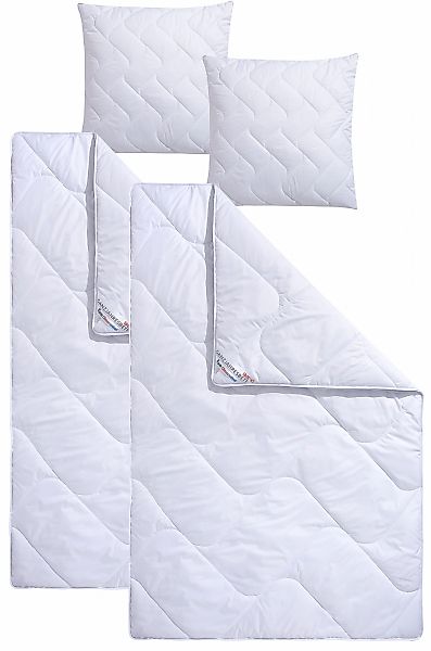 fan Microfaserbettdecke + Microfaserkissen "Climacontrol II" optimierte Kli günstig online kaufen
