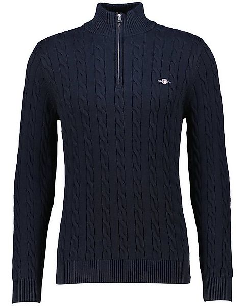 Gant Strickpullover Herren Troyer COTTON CABLE HALF ZIP (1-tlg) günstig online kaufen