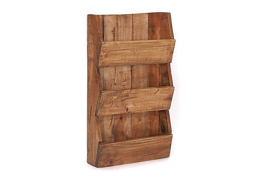 DESIGN DELIGHTS Wandregal ZEITUNGSREGAL "NEWS 60", Altholz massiv, 60x38x11 günstig online kaufen
