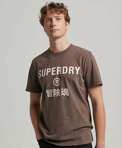 Superdry T-Shirt WORKWEAR LOGO VINTAGE T SHIRT Cocoa Brown Marl günstig online kaufen