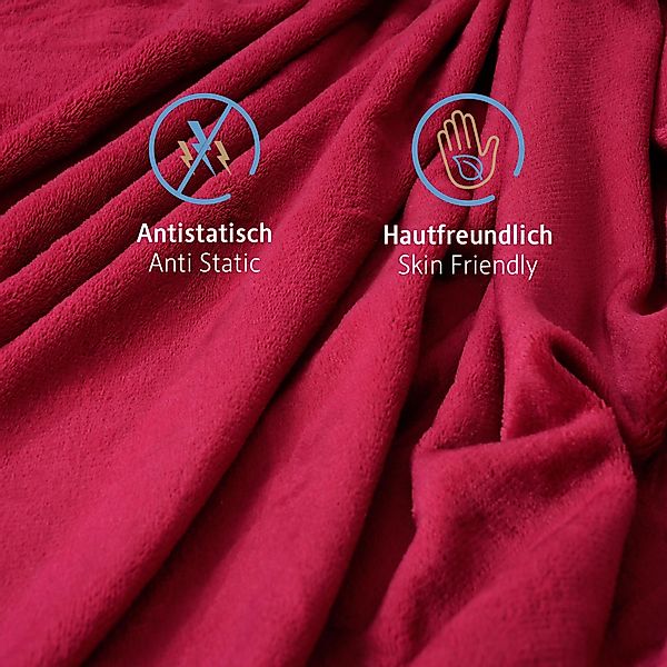 Wohndecke Sherpa Fleecedecke, Oeko-TEX Zertifizierte, Komfortec, günstig online kaufen