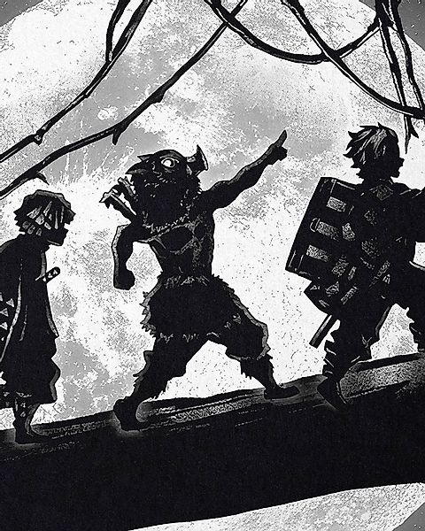 style3 T-Shirt Moonlight Team demon slayer anime japan manga cosplay günstig online kaufen