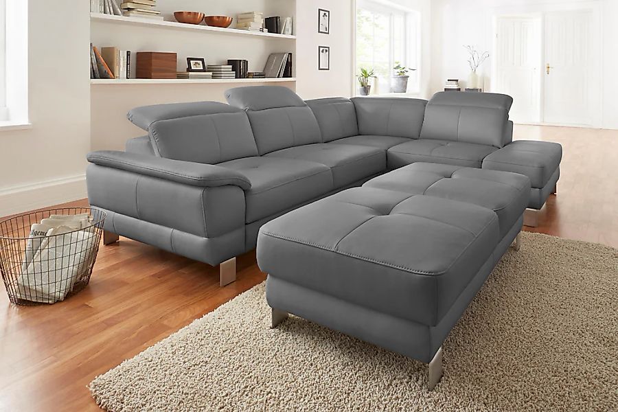 exxpo - sofa fashion Ecksofa "Mantua, bequem, inkl. Kopfteilfunktion, Breit günstig online kaufen