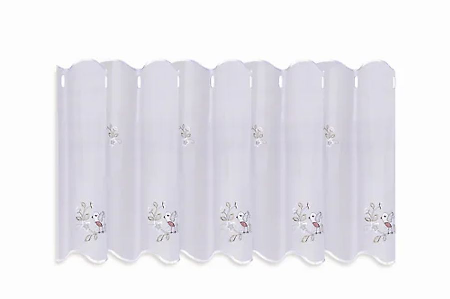 Gerster Scheibengardine »VÖGELCHEN« Durchzuglöcher 1 Stk. tlg. HxB: 50x145 günstig online kaufen