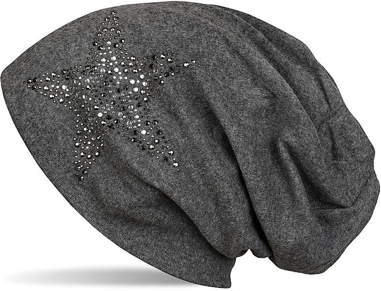 styleBREAKER Beanie Beanie Mütze mit Strass Nieten Stern (1-St) günstig online kaufen