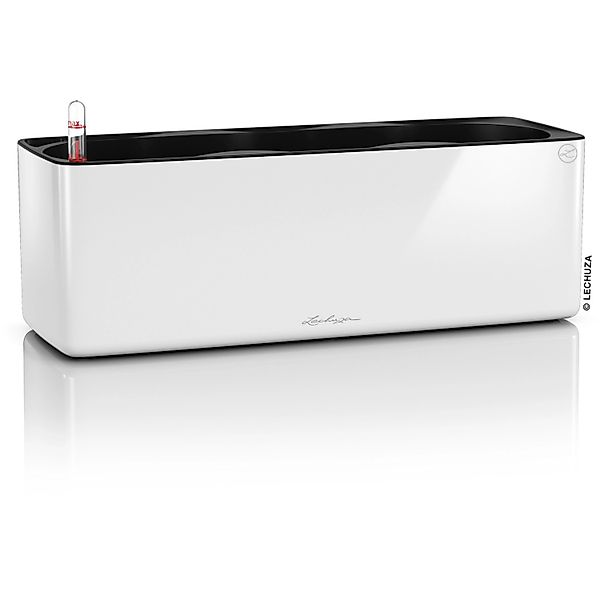 Lechuza® Balkonkasten Cube Glossy Triple Weiss günstig online kaufen