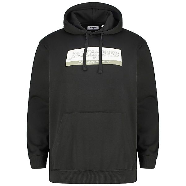 Jack&Jones Hoodie aus Baumwollmischung Farbe schwarz Größe: 4XL günstig online kaufen