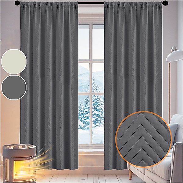 Sunicol Gardine 100% Blickdicht Wärmeisolierend Dicke günstig online kaufen