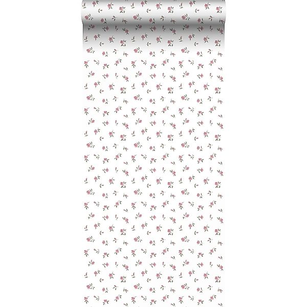 Sanders & Sanders Tapete Blumen Rosa 50 x 900 cm günstig online kaufen
