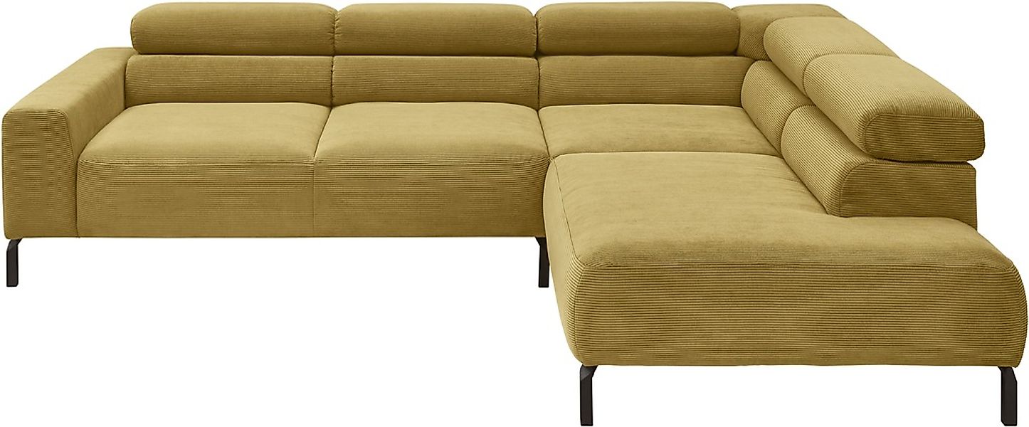 Places of Style Ecksofa "Antonelli, L-Form, inkl. Kopfteilverstellung, Brei günstig online kaufen