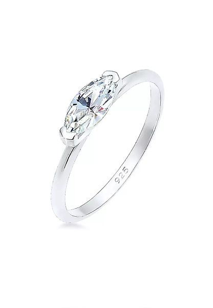 Elli Verlobungsring "Bandring Marquise Kristalle 925 Silber" günstig online kaufen