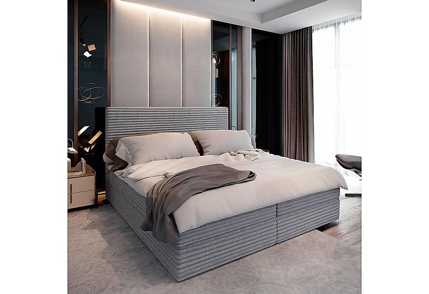 Masseno Boxbett PISA 160x200 cm mit Bonell Matratze und Topper günstig online kaufen