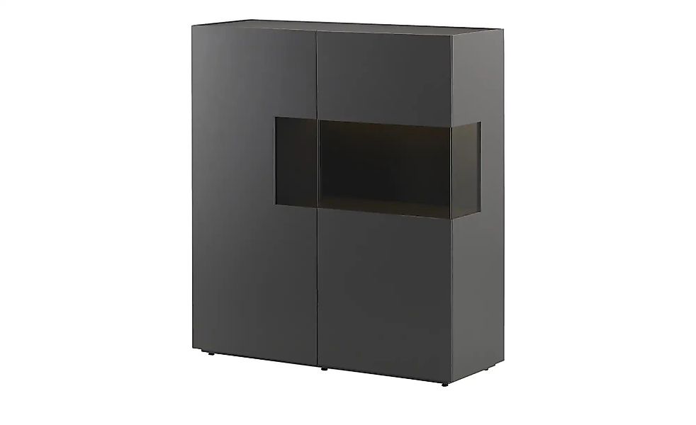 sound+vision Highboard  Leandro ¦ grau ¦ Maße (cm): B: 120 H: 135 T: 43.0 K günstig online kaufen