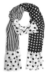 COLLEZIONE ALESSANDRO Modeschal "Daline", im Designmix mit Punkten, Gitter günstig online kaufen