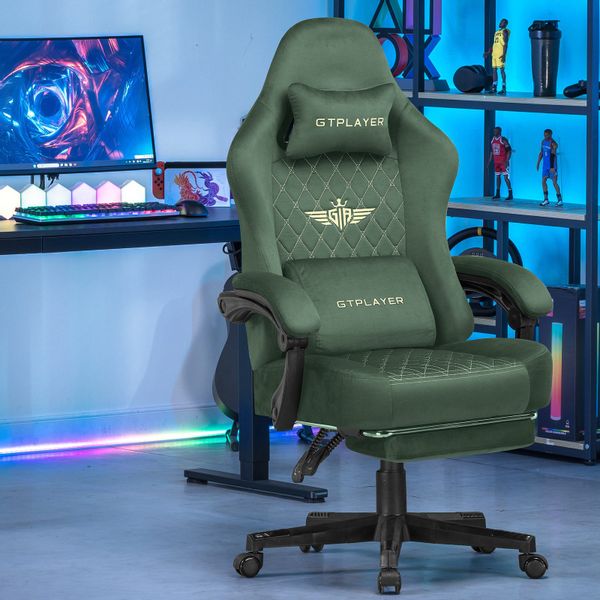 GTPLAYER Gaming-Stuhl Stoff Gaming Chair Ergonomisch günstig online kaufen