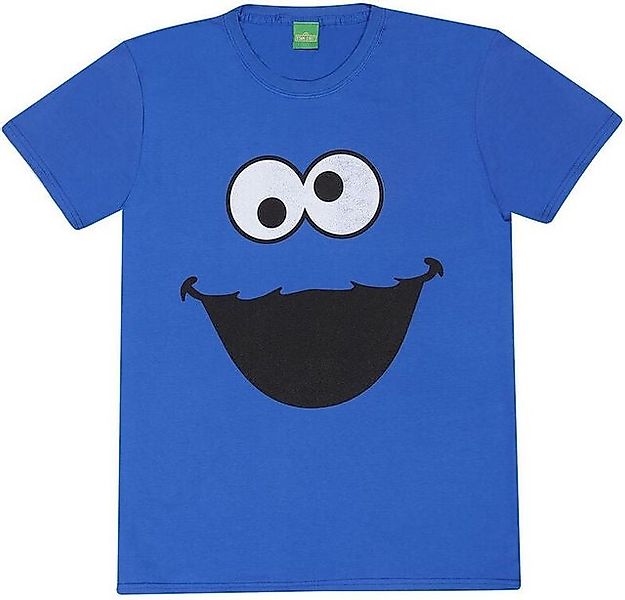 Sesamstrasse T-Shirt Cookie Monster Face T-Shirt günstig online kaufen