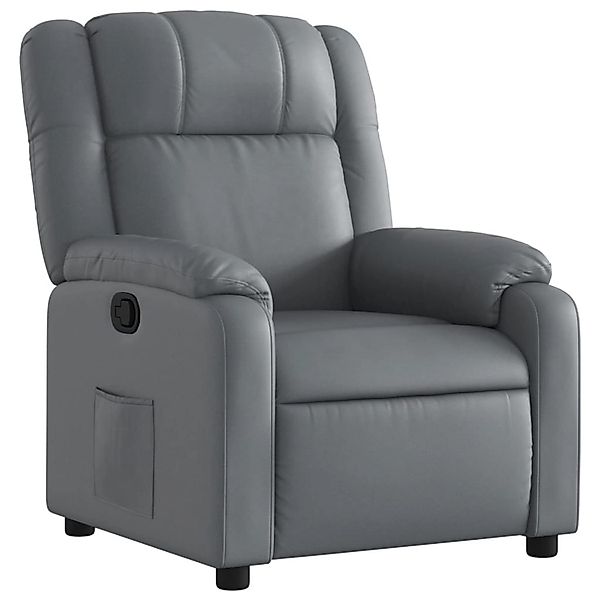 vidaXL Relaxsessel Grau Kunstleder 373525 günstig online kaufen