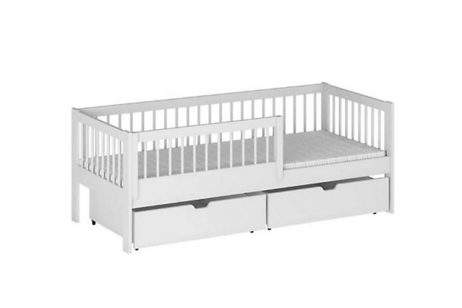 thematys Kinderbett Jugendbett mit zwei Schubladen Rausfallschutz und Rolll günstig online kaufen