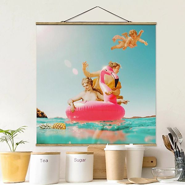 Stoffbild mit Posterleisten Sommer Engel günstig online kaufen