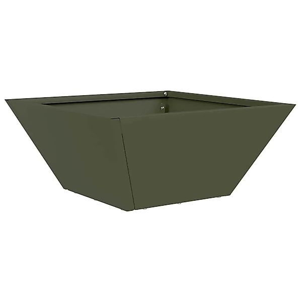 vidaXL Garten-Pflanzgefäß Olive Grün 35 x 35 x 15 cm 873802 günstig online kaufen