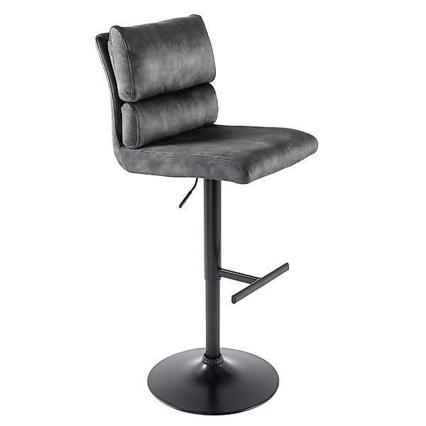riess-ambiente Barhocker COMFORT dunkelgrau / schwarz günstig online kaufen