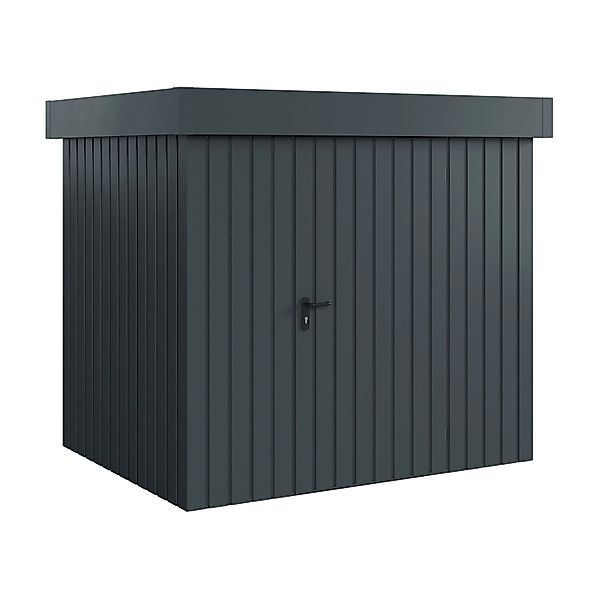 Hörmann EcoStar Gerätehaus Euroline Flachdach 1-flg 237 x 181 cm Anthrazitg günstig online kaufen