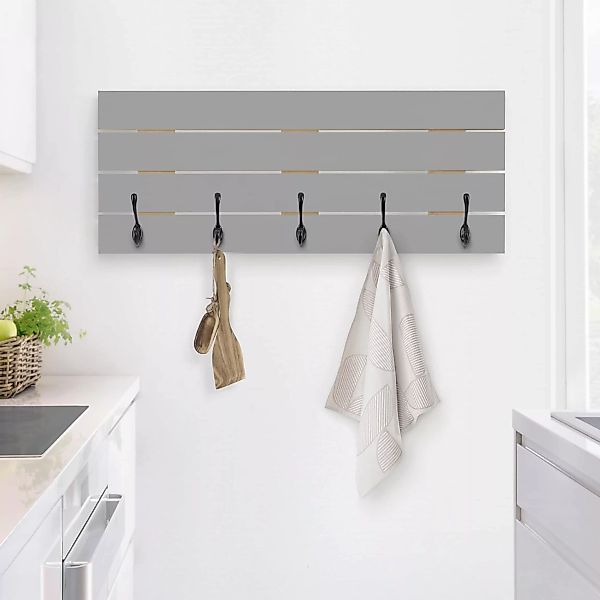 Wandgarderobe Holzpalette Colour Cool Grey günstig online kaufen