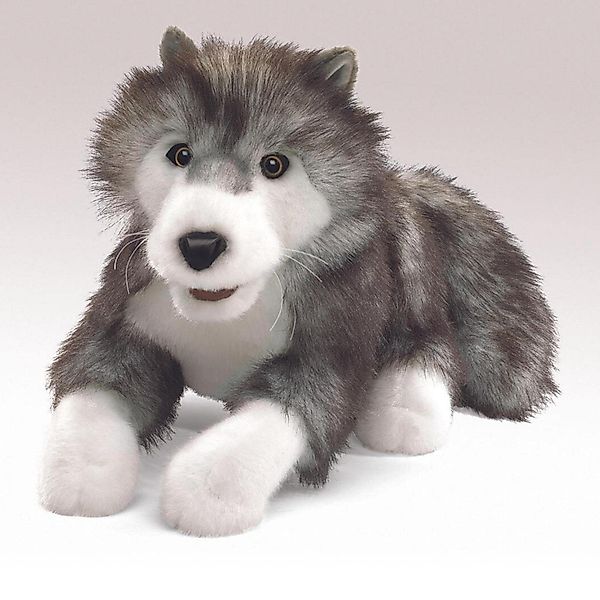 Folkmanis Handpuppen Handpuppe Folkmanis Wolf, Polarwolf günstig online kaufen
