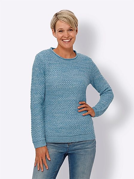 Sieh an! Strickpullover Rundhalspullover günstig online kaufen