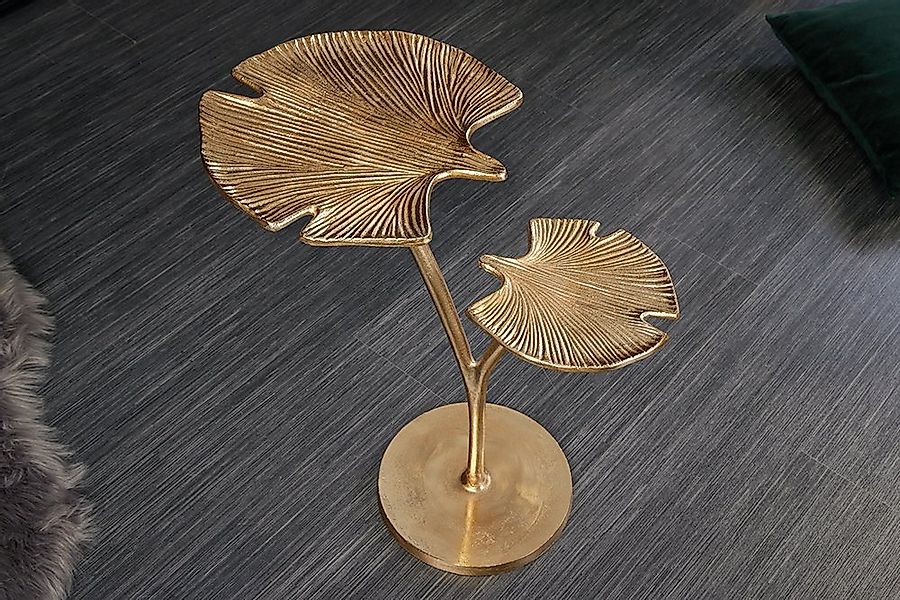 riess-ambiente Beistelltisch GINKGO LEAFS 50cm gold (Einzelartikel, 1-St), günstig online kaufen