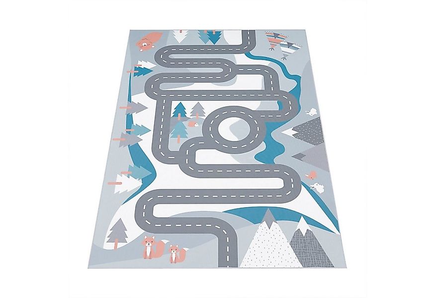 Paco Home Kinderteppich Bino 574, rechteckig, Höhe: 4 mm, Kurzflor, Straßen günstig online kaufen