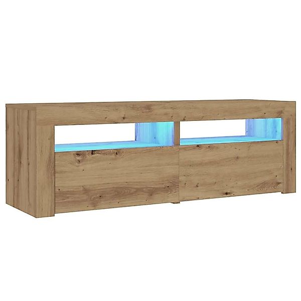 vidaXL Nachttische 2 Stk, mit LEDs Artisan-Eiche 60x35x40 cm 3329162 günstig online kaufen
