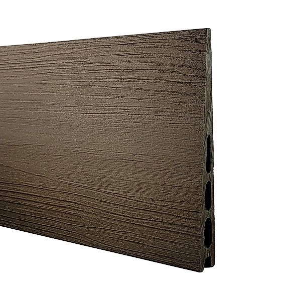 GartenLand Musterstück WPC Zaun Set Schwedenprofil Braun Holzstruktur 20 cm günstig online kaufen