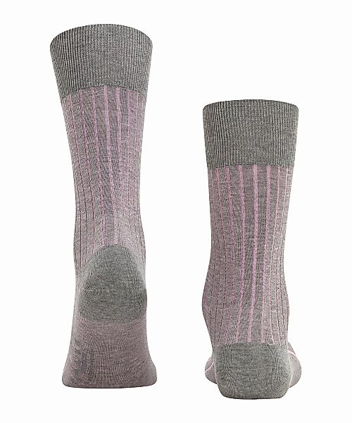 FALKE Shadow Herren Socken, 45-46, Grau, Rippe, Baumwolle, 14648-316906 günstig online kaufen