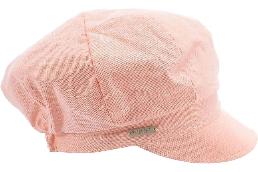 Seeberger Ballonmütze Chambraystoff Schildmütze 53972-0 günstig online kaufen
