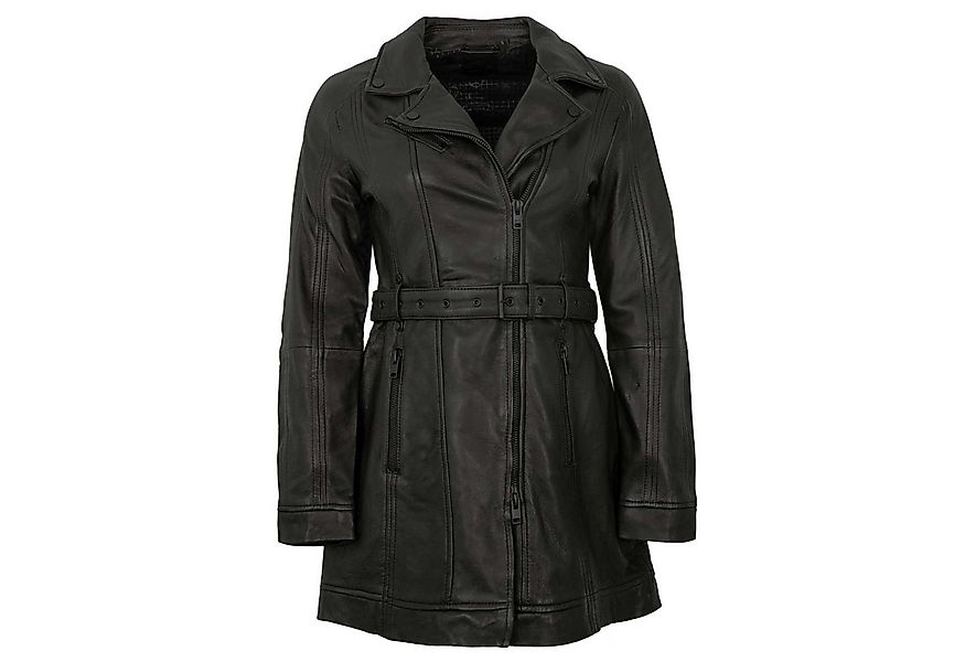 Mauritius Lederjacke G2WDenya Mauritius - Damen Ledermantel Lammnappa Gürte günstig online kaufen