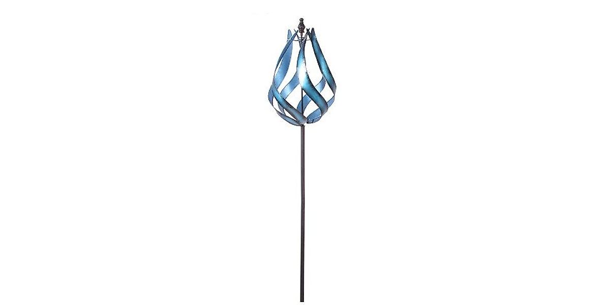 Trend Line Gartenstecker TrendLine Gartenstecker Metall Windrad 140 cm blau günstig online kaufen
