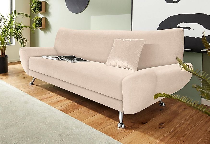 INOSIGN 3-Sitzer "Saltare elegant und komfortabel, toller Designfuß" günstig online kaufen