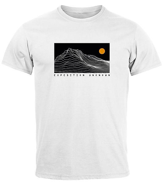 Neverless Print-Shirt Herren T-Shirt Frontprint Wandern günstig online kaufen