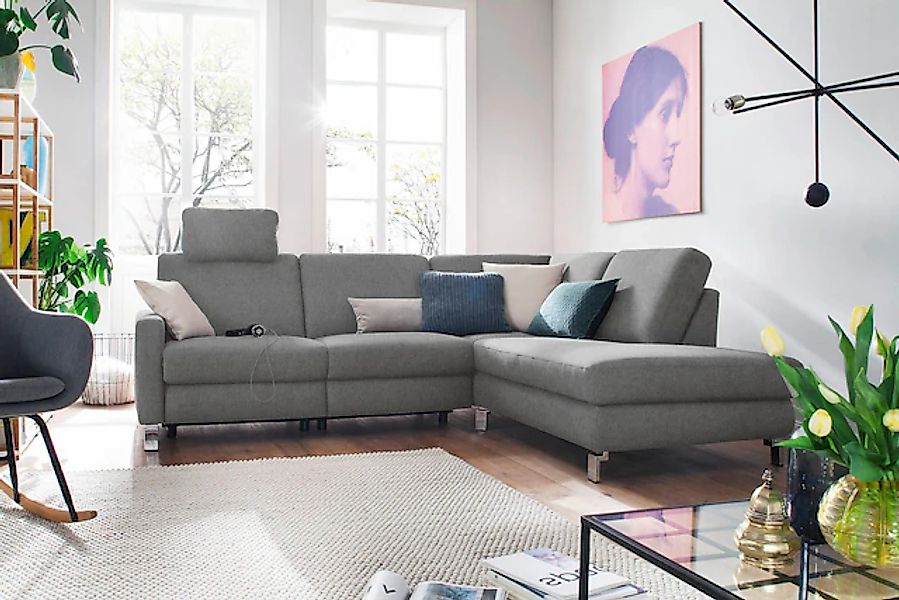 3C Candy Ecksofa »Mainau modern und elegant, mit gutem Sitzkomfort, L-Form« günstig online kaufen
