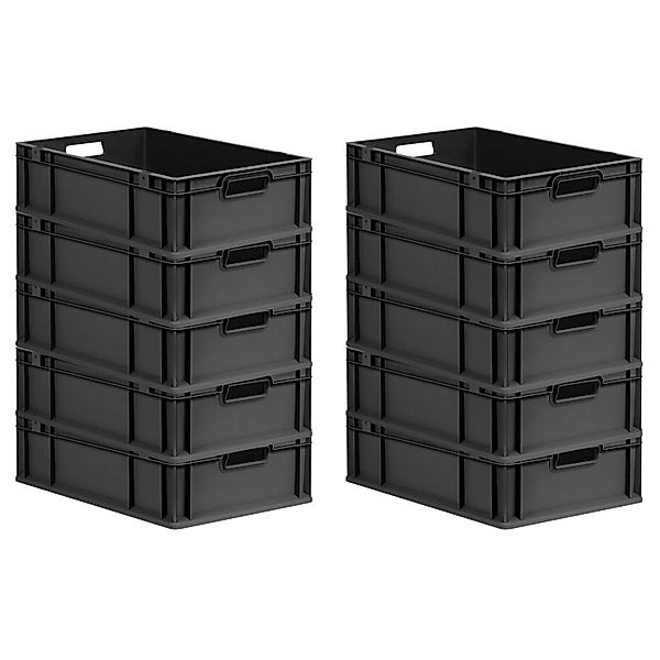 PROREGAL SparSet 10x Eurobox Nextgen Grip HxBxT 17x40x60cm 34 Liter Griffe günstig online kaufen