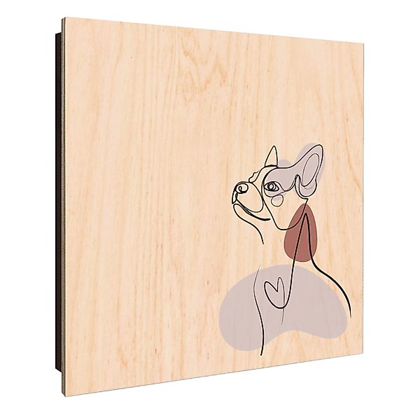 Banjado Schlüsselkasten Holz 30x30cm Schwarz Scharnier Rechts 50 Haken Desi günstig online kaufen