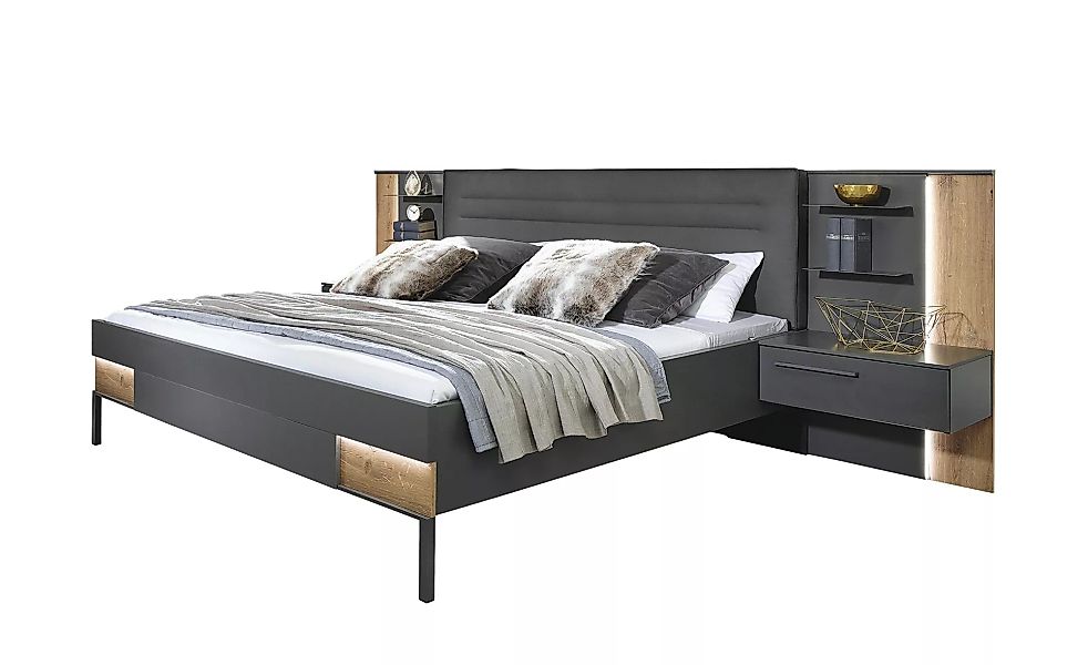 Komfortbettanlage  Valetta - grau - 309 cm - 112 cm - 216 cm - Sconto günstig online kaufen