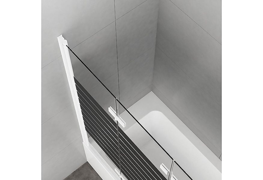 Boromal Badewannenaufsatz 3 teilig Faltwand Duschwand für Badewanne faltbar günstig online kaufen